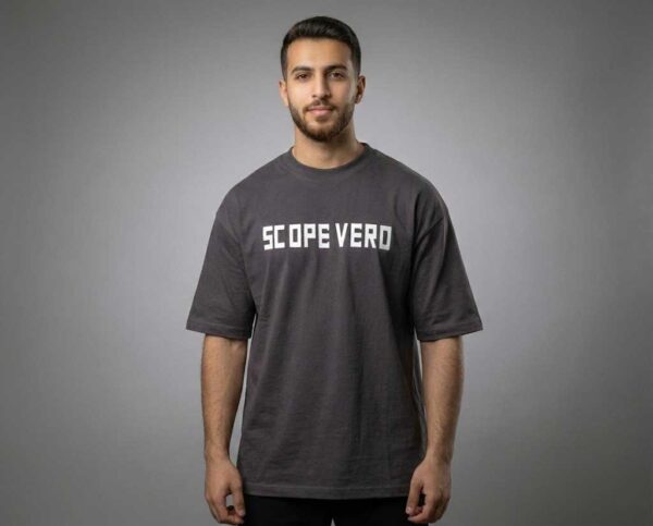 تيشرت سكوب فيور رمادي