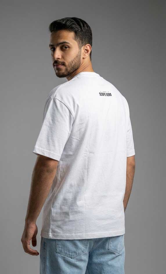 تيشرت فيور الابيض ضهر